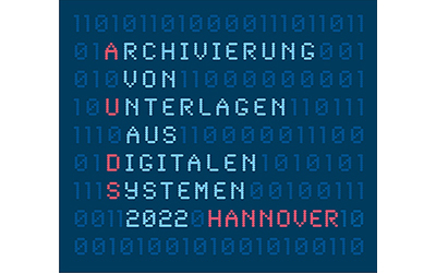 Logo Archivierung von Unterlagen aus digitalen Systemen 2022 Hannover